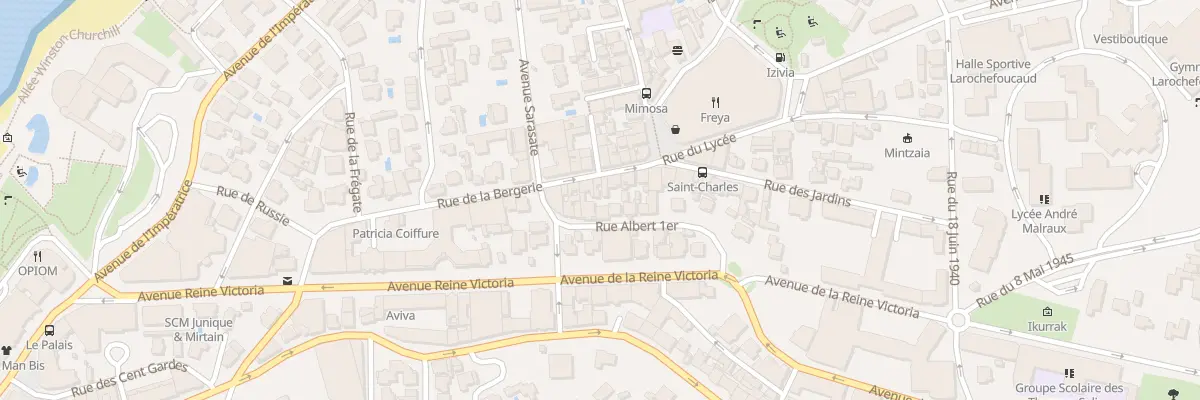 Plan du 18 Rue de la Bergerie à Biarritz