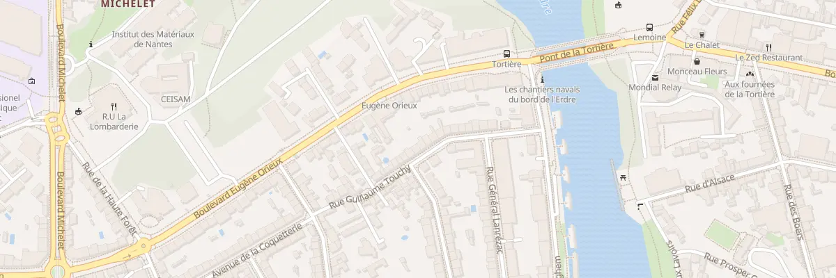 Plan du 28 Rue Guillaume Touchy à Nantes