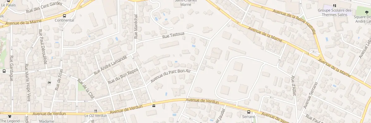 Plan du 15 Av du Parc Bon Air à Biarritz