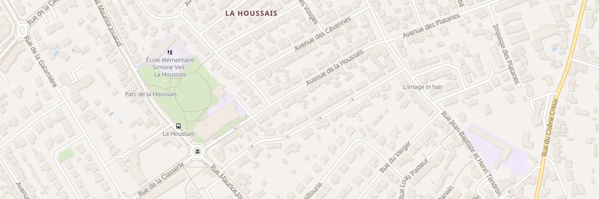 Plan du 25 Av de la Houssais à Rezé