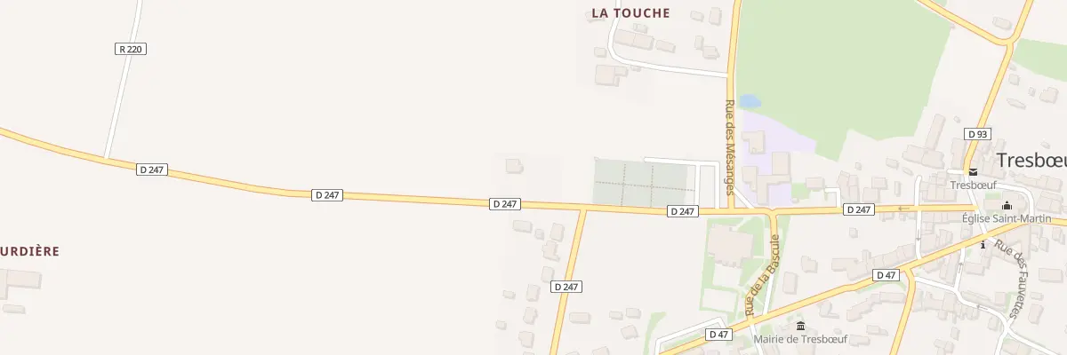 Plan du 14 Rue des Peupliers à Tresbœuf