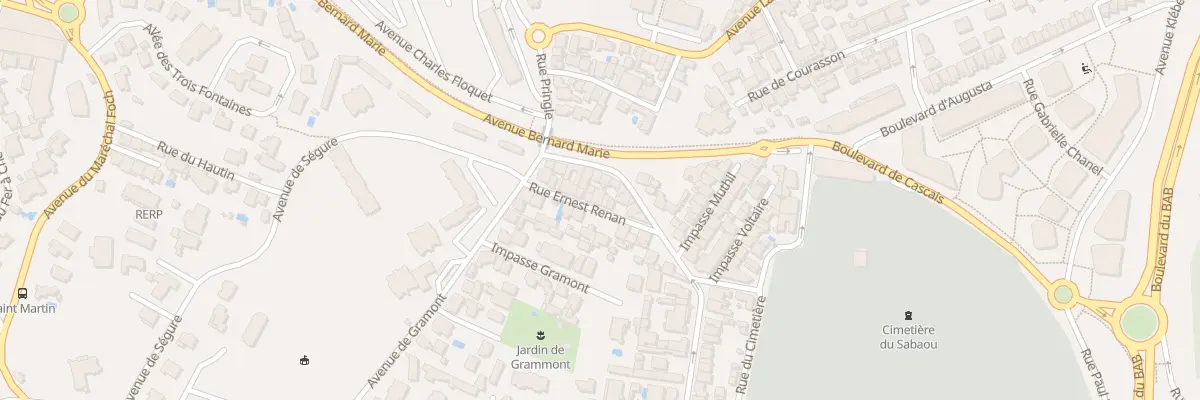 Plan du 13 Rue Ernest Renan à Biarritz