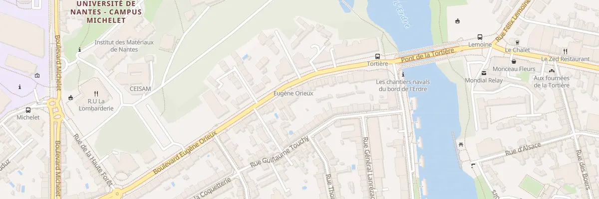 Plan du 33 Bd Eugène Orieux à Nantes