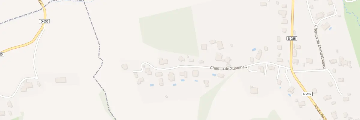 Plan du 12 Che de Xutaenea à Arbonne