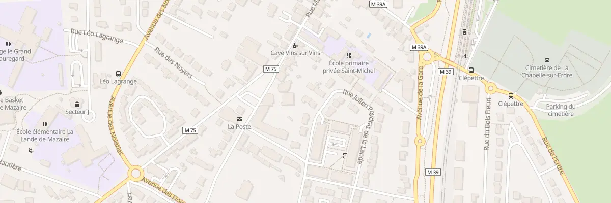 Plan du 7 Rue Julien Poydras de la Lande à La Chapelle-sur-Erdre