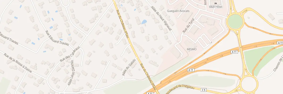 Plan du 93 Rue du Château d’Eau à La Chapelle-sur-Erdre