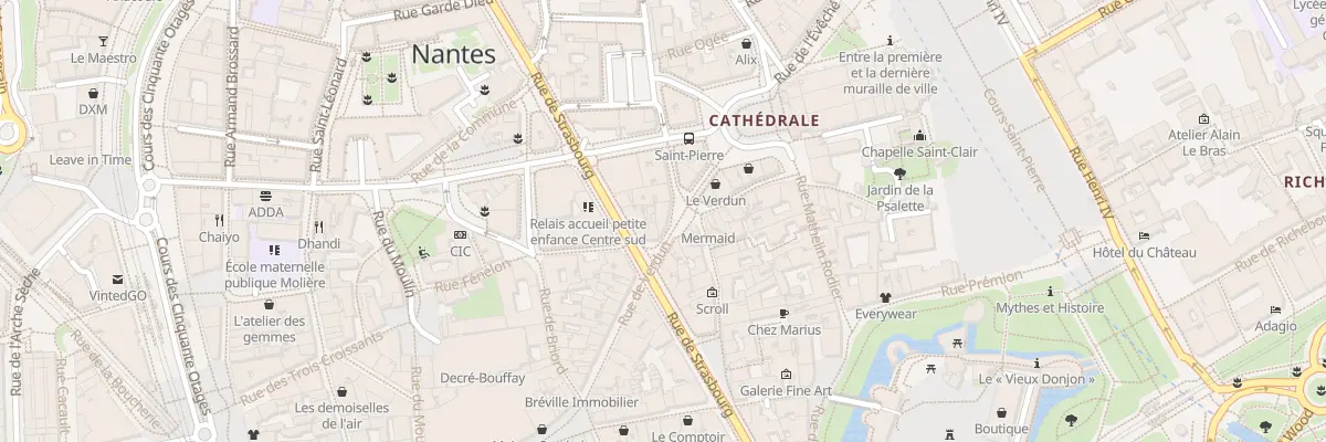 Plan du 1 Rue St-Denis à Nantes