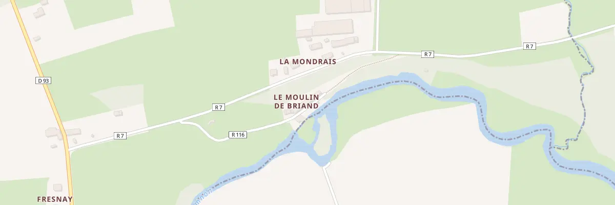 Plan du 3 Moulin de Briand à Tresbœuf