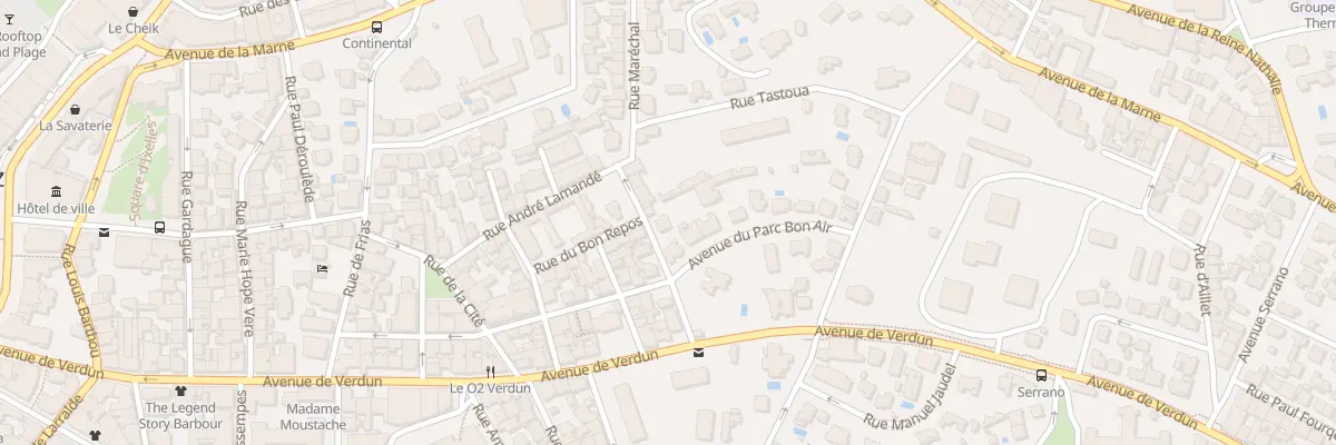 Plan du 6 Rue Nungesser à Biarritz