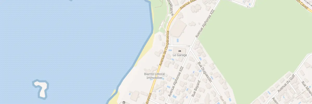 Plan du 21 Av de l’Impératrice à Biarritz