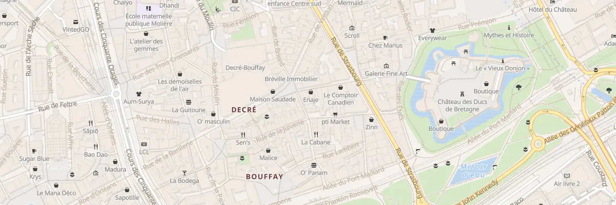 Plan du 6 Rue des Chapeliers à Nantes