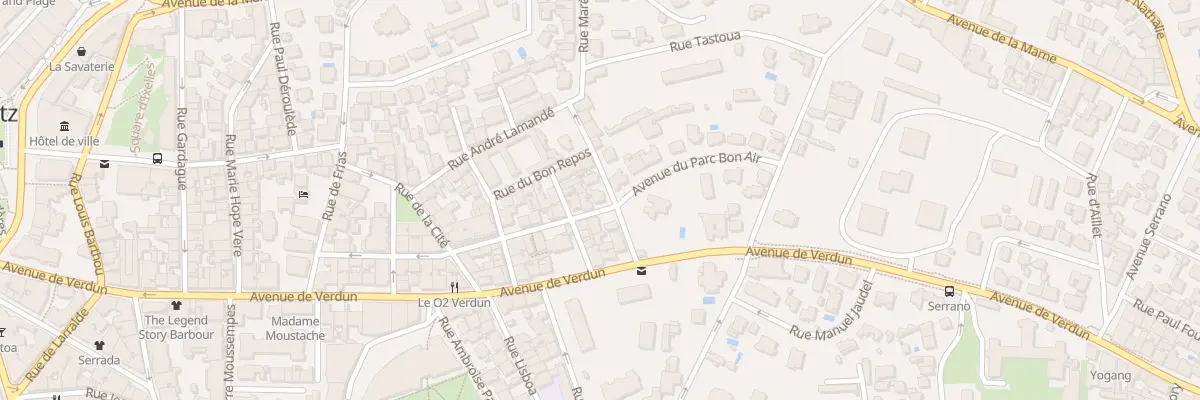 Plan du 5 Rue Nungesser à Biarritz