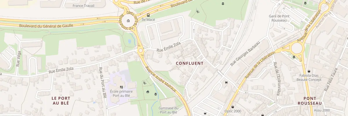 Plan du 15 Rue Emile Zola à Rezé