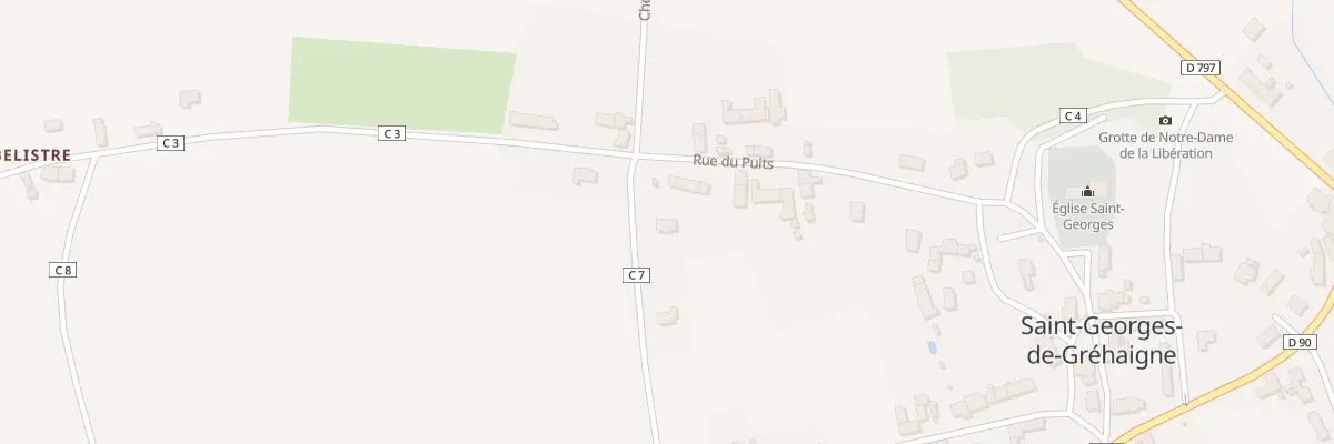 Plan du 1 La Chevelure à Saint-Georges-de-Gréhaigne