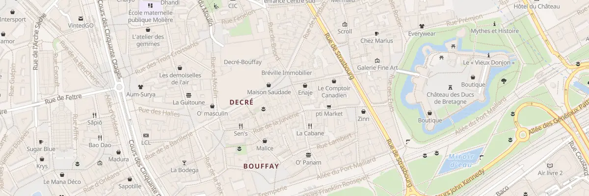 Plan du 3 Rue des Chapeliers à Nantes