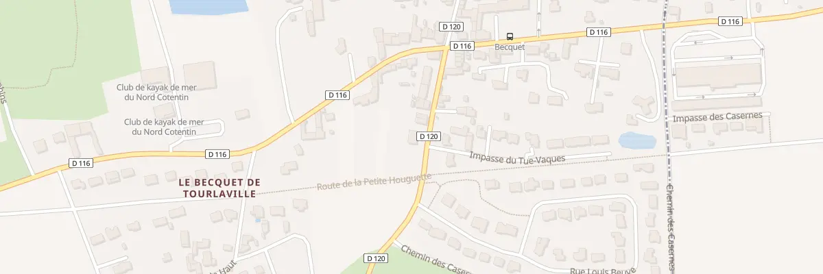 Plan du 104 Rte des Couplets - Tourlaville à Cherbourg-en-Cotentin