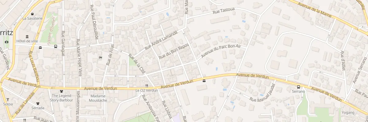 Plan du 27 Rue du Bon Air à Biarritz