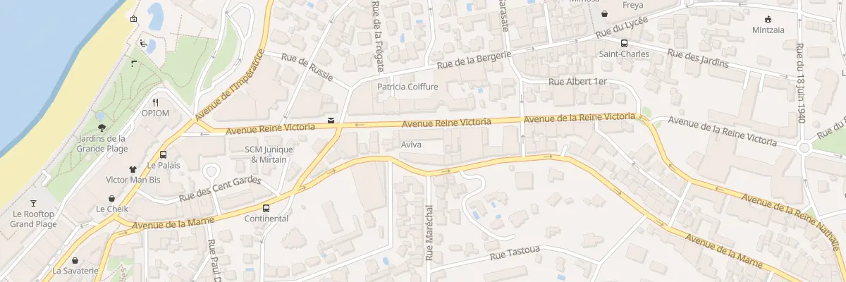 Plan du 26 Av de la Reine Victoria à Biarritz