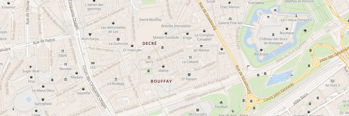 Plan du 11 Rue de la Juiverie à Nantes