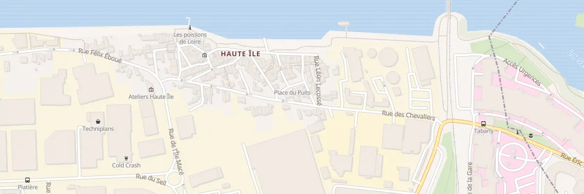 Plan du 1 Pl du Puits à Rezé