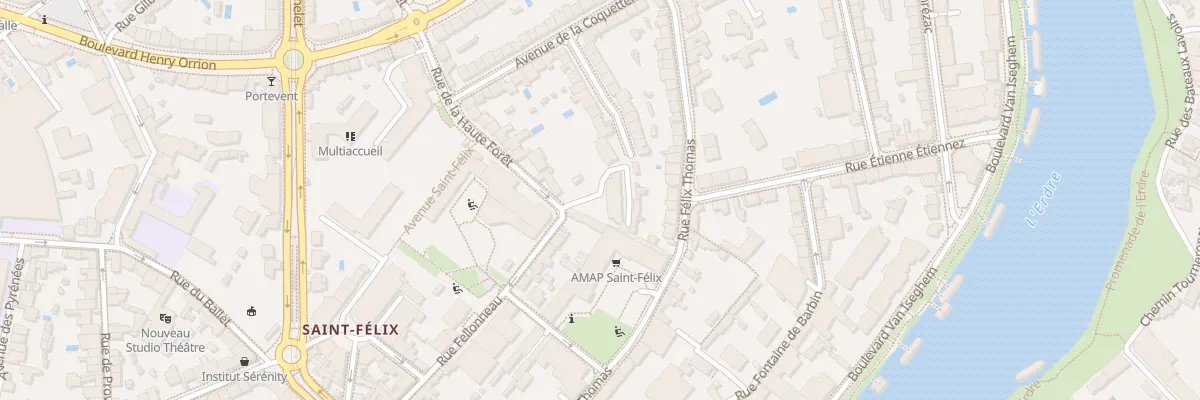 Plan du 2 Rue de la Haute Forêt à Nantes