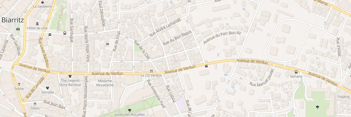 Plan du 16 Rue du Bon Air à Biarritz