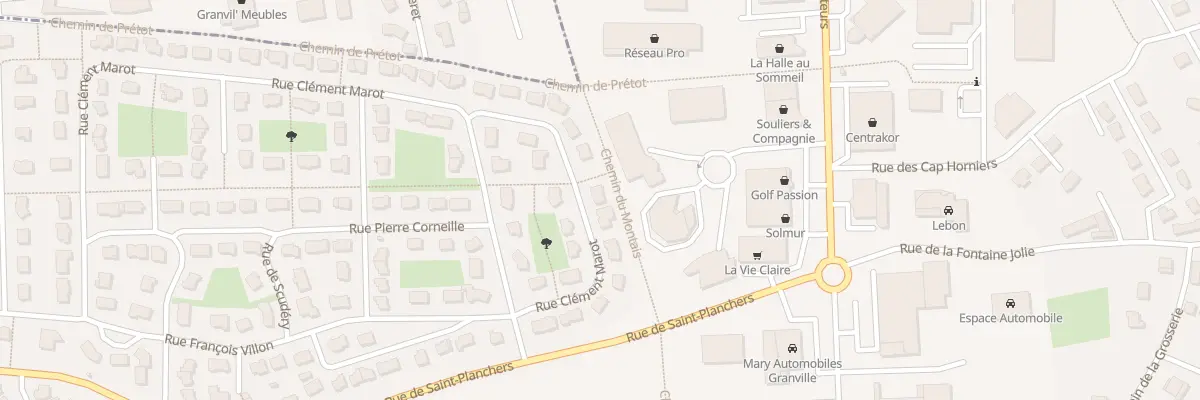 Plan du 735 Rue Clément Marot à Granville