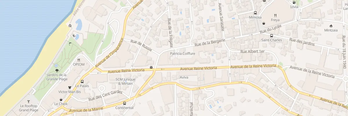 Plan du 10 Rue Pellot à Biarritz