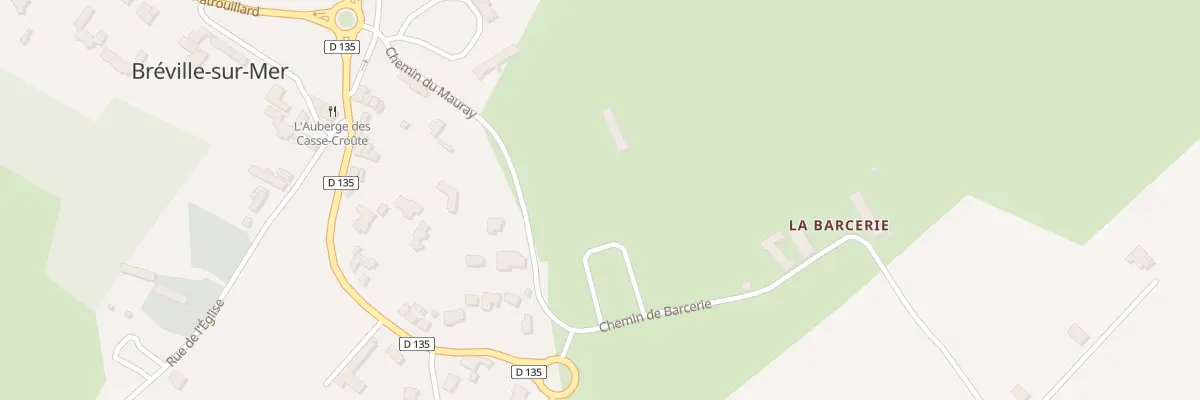 Plan du 1 La Barcerie à Bréville-sur-Mer