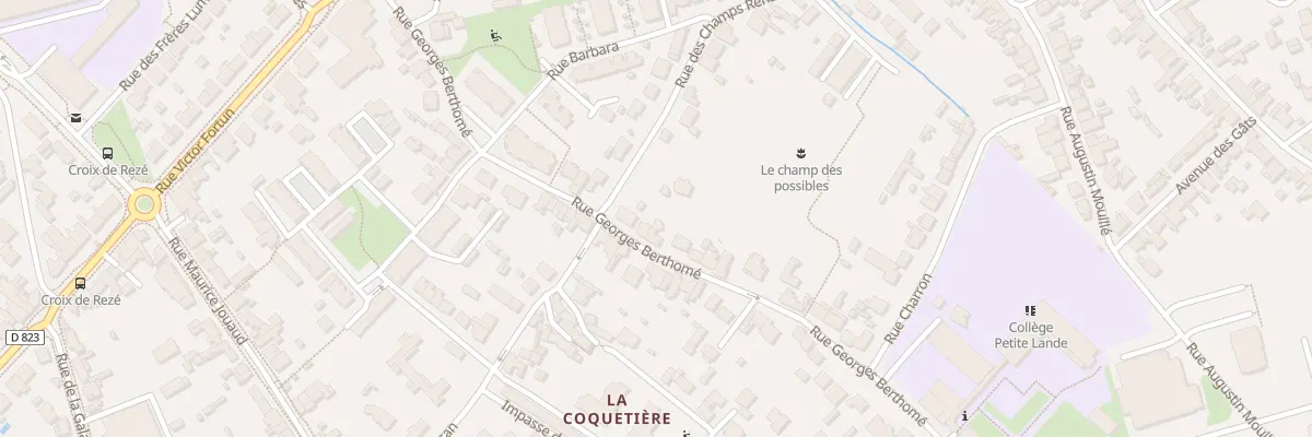 Plan du 49B Rue Georges Berthomé à Rezé
