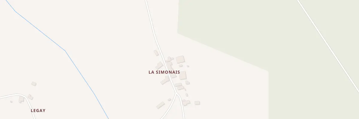 Plan du 3 La Simonnais à Teillay