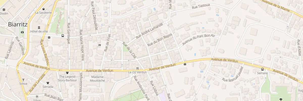 Plan du 17 Rue du Bon Air à Biarritz