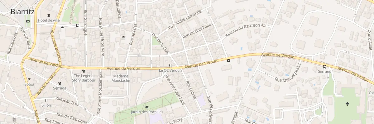 Plan du 1 Rue du Manège à Biarritz