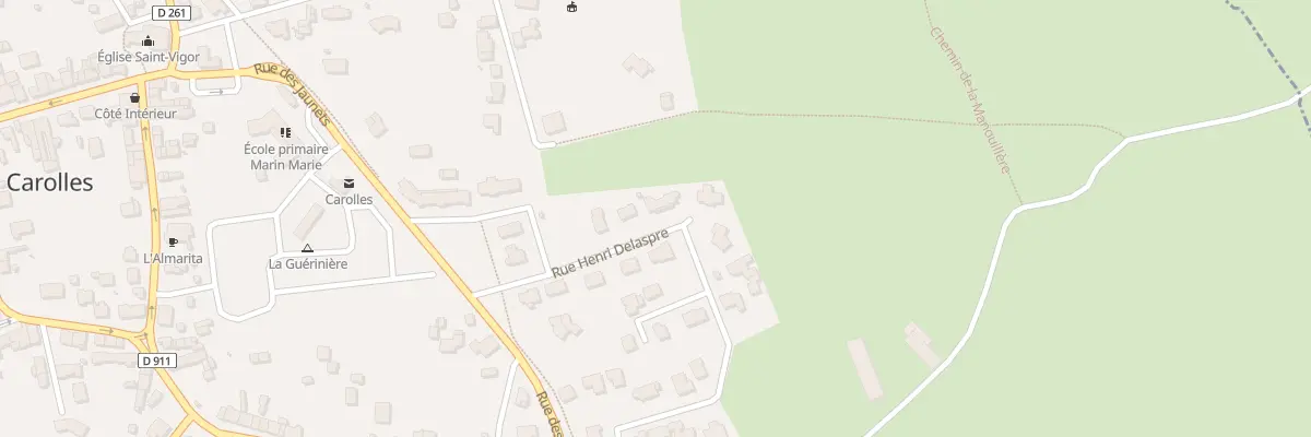 Plan du 9 Rue Henri Delaspre à Carolles