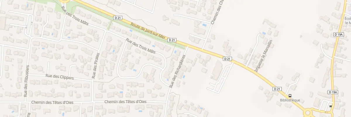 Plan du 25 Rue des richardières à Saint-Vincent-sur-Jard