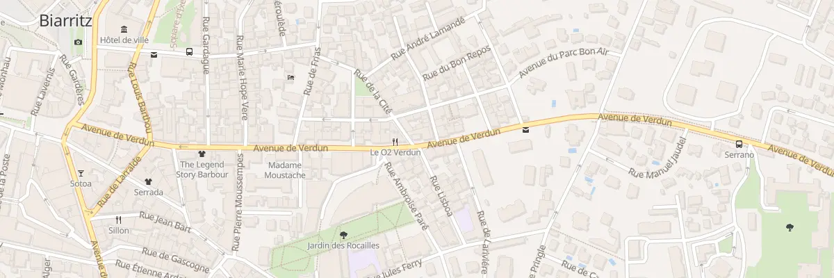 Plan du 53 Av de Verdun à Biarritz