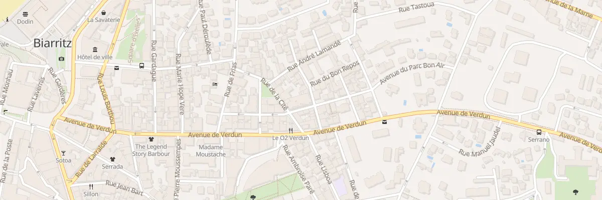 Plan du 15 Rue du Bon Air à Biarritz