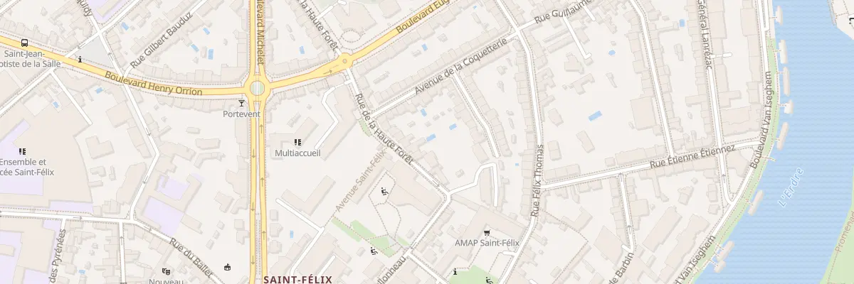 Plan du 10 Rue de la Haute Forêt à Nantes