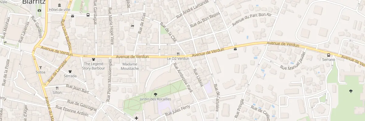 Plan du 42 Av de Verdun à Biarritz