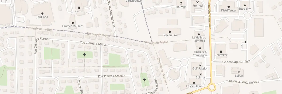 Plan du 543 Rue Clément Marot à Granville