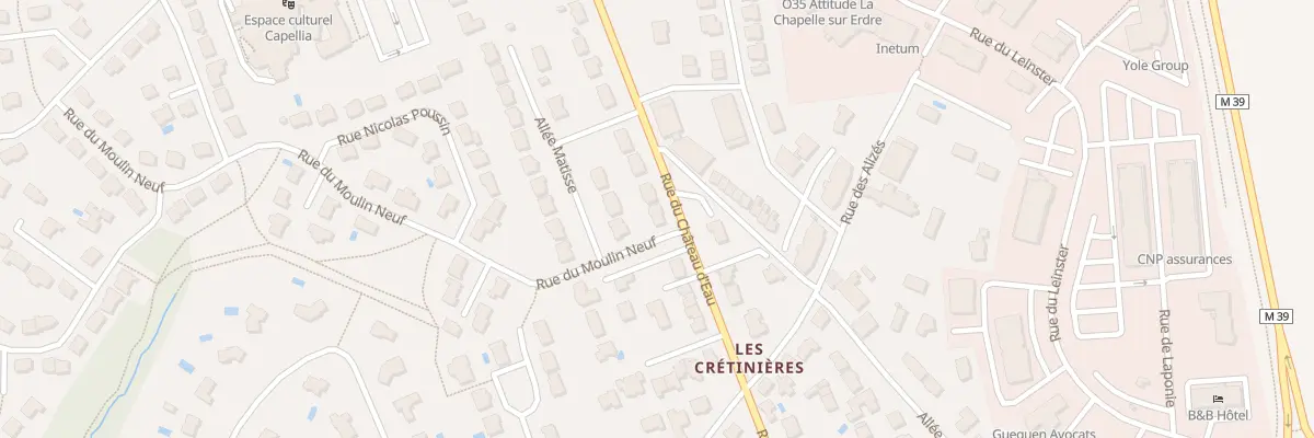 Plan du 62 Rue du Château d’Eau à La Chapelle-sur-Erdre