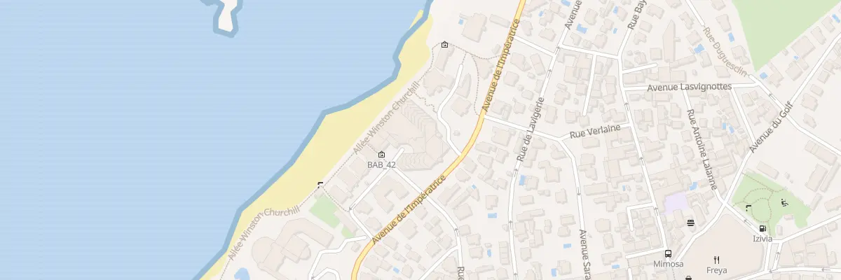 Plan du 1 Rue du Prince Impérial à Biarritz
