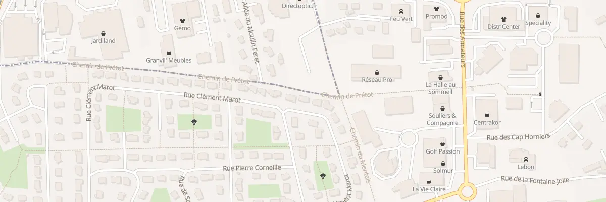 Plan du 531 Rue Clément Marot à Granville
