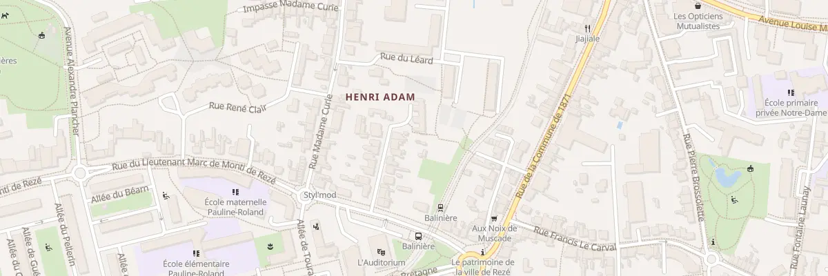Plan du 18 Av Henri Adam à Rezé