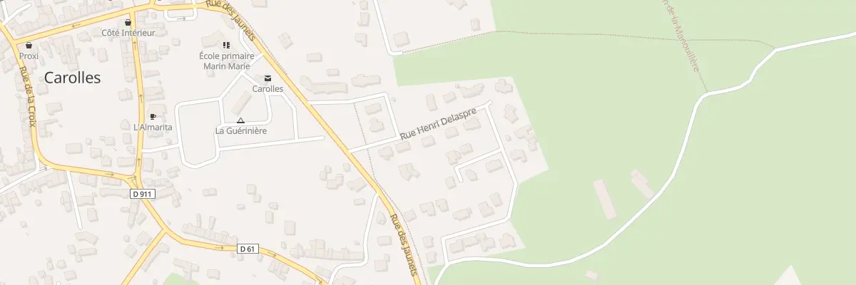 Plan du 6 Rue Henri Delaspre à Carolles
