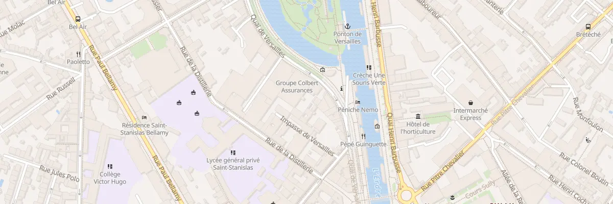 Plan du 27 Quai de Versailles à Nantes