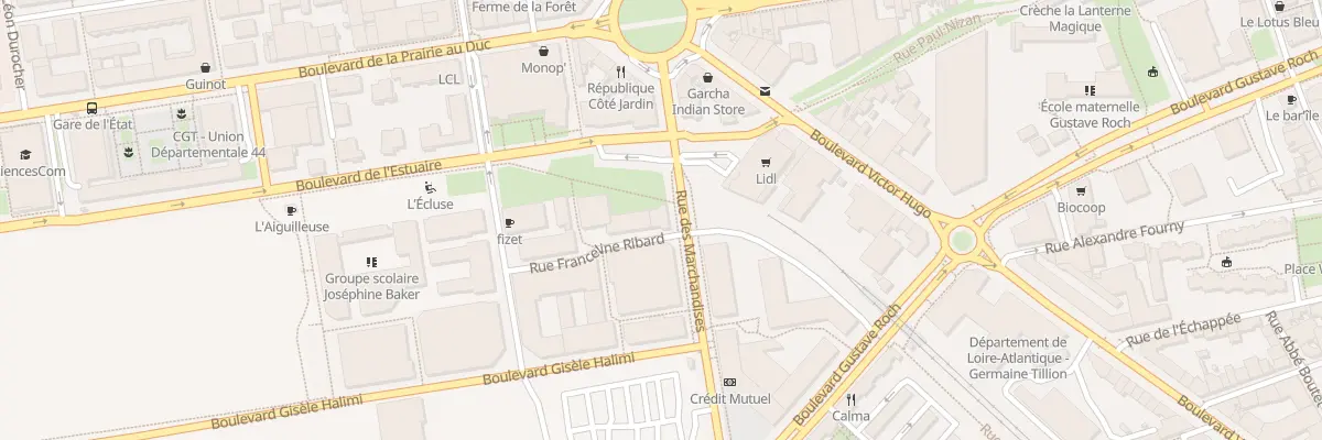 Plan du 4 Rue Franceline Ribard à Nantes
