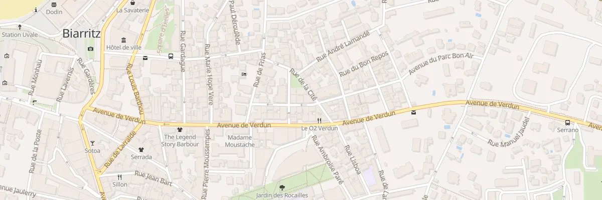Plan du 11 Rue du Bon Air à Biarritz