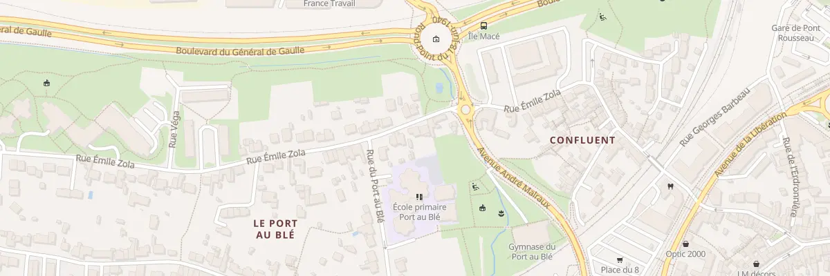 Plan du 25 Rue Emile Zola à Rezé