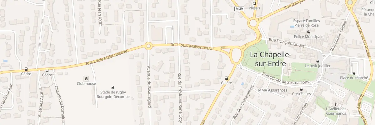 Plan du 27 Rue du President Coty à La Chapelle-sur-Erdre